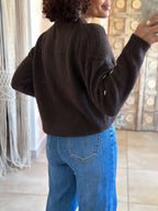 Pull Elyna - Chocolat à coeurs