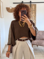Pull Eve – Chocolat à rayures