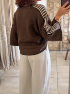 Pull Eve – Chocolat à rayures