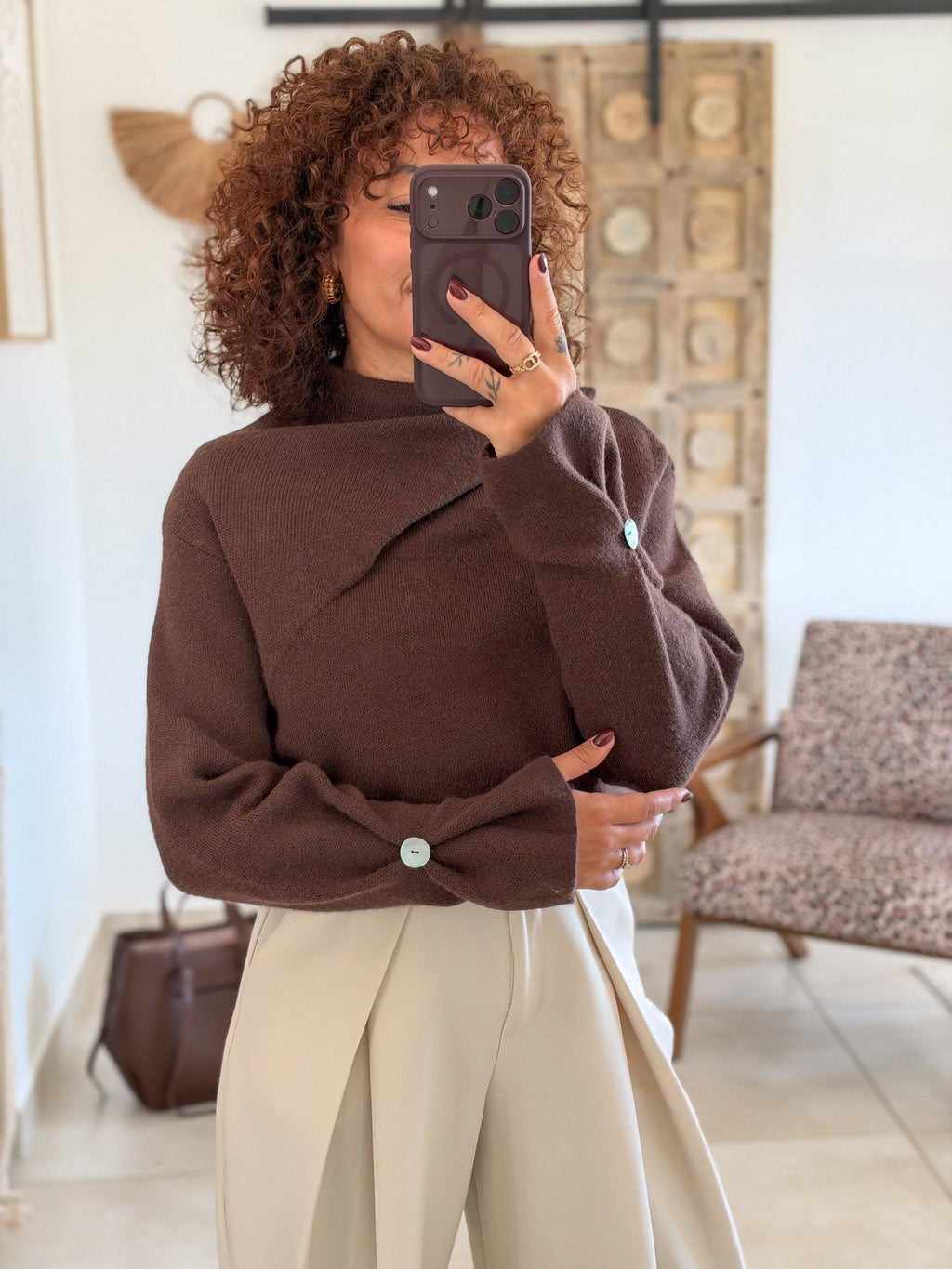 Pull Lova – Chocolat