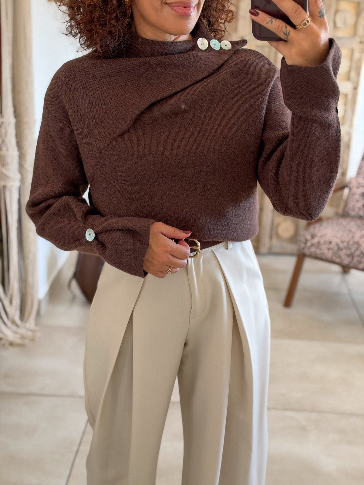 Pull Lova – Chocolat