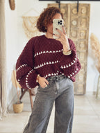 Pull Aléna – Maille Bordeaux