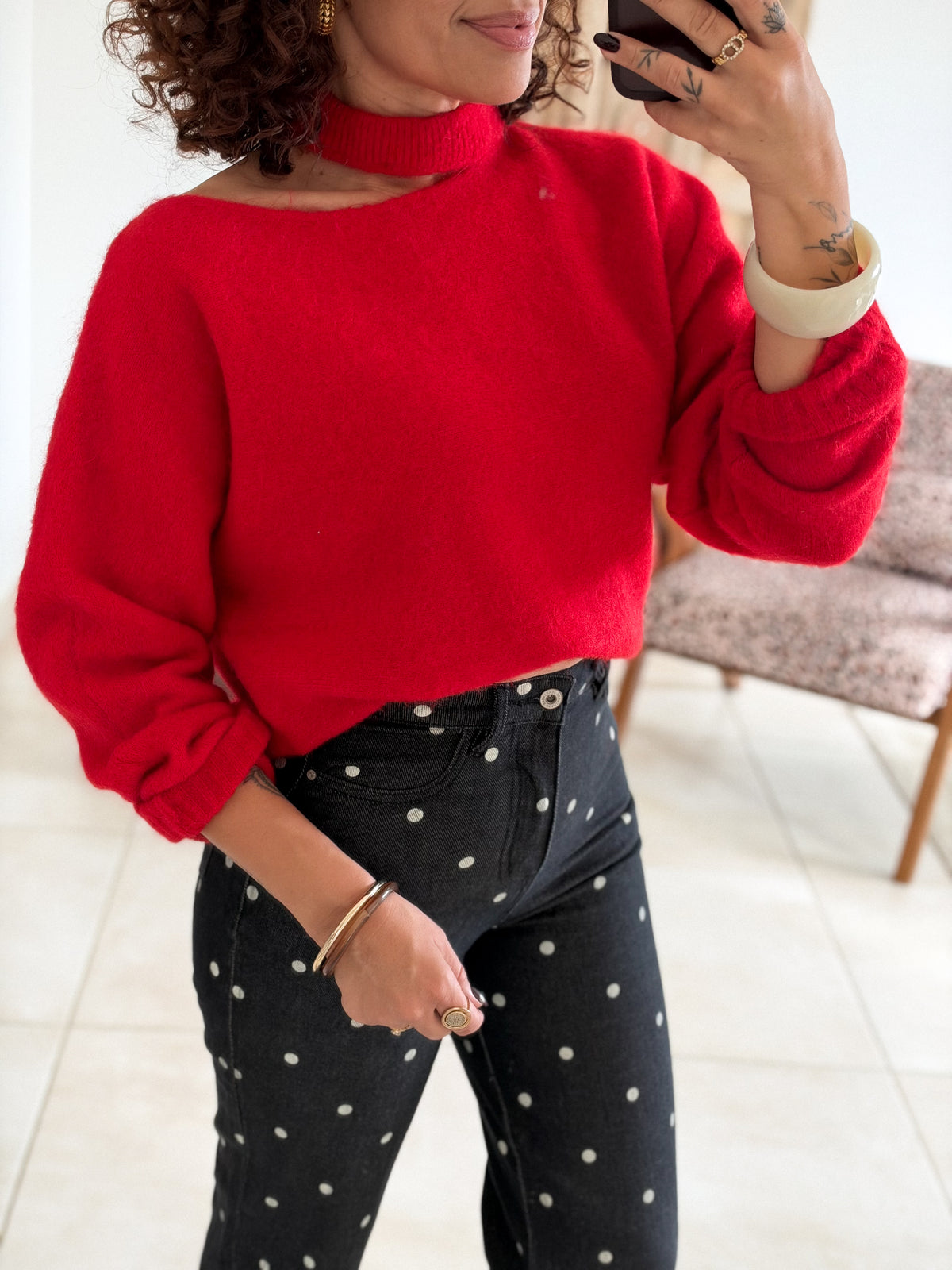 Pull Rosalie - Rouge