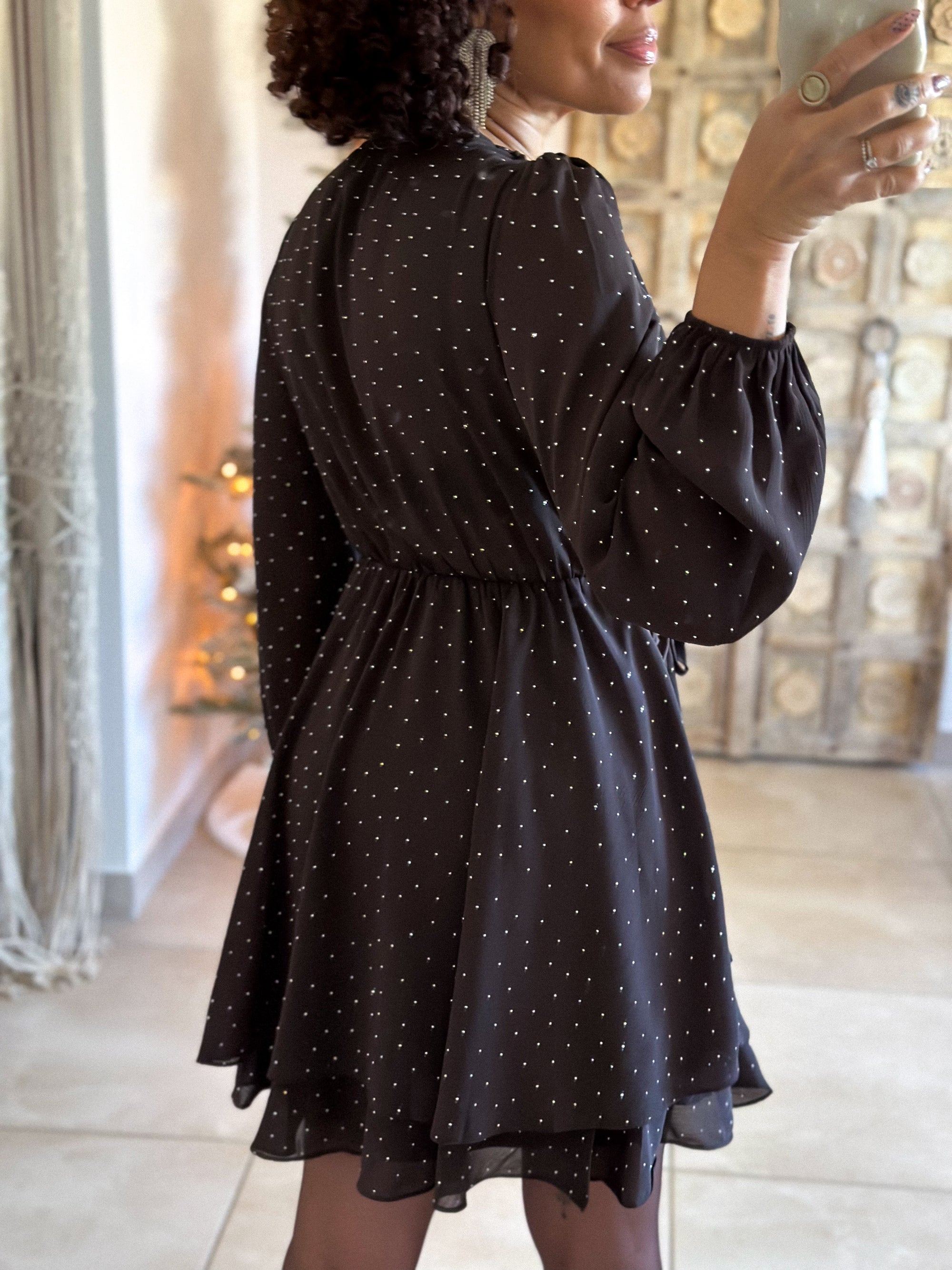 Robe Arielle - Chocolat à Strass