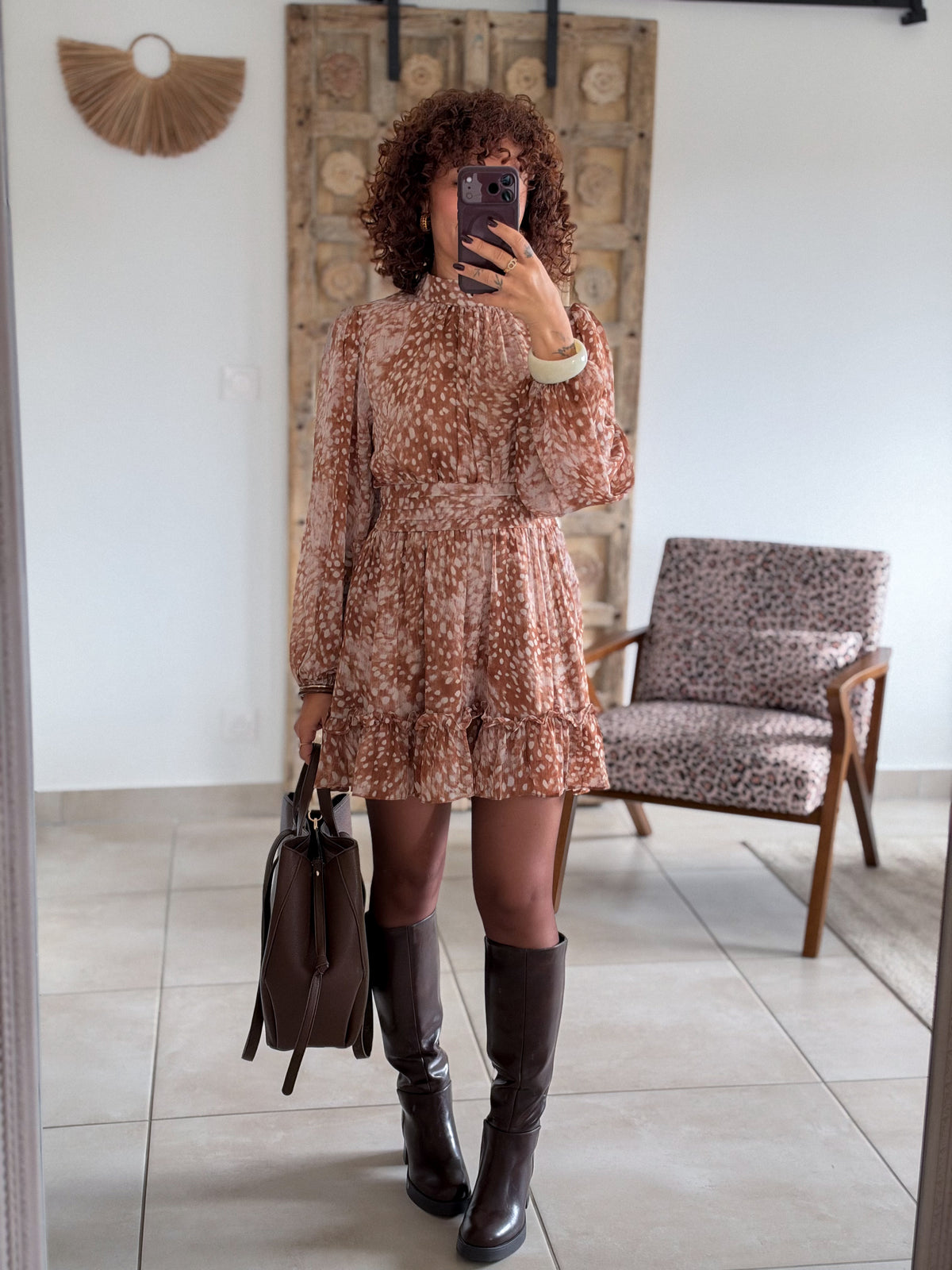 Robe Bambi - Courte camel