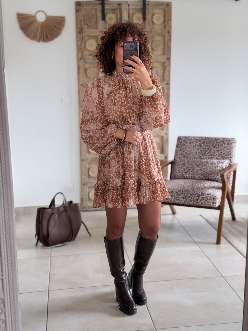 Robe Bambi - Courte camel