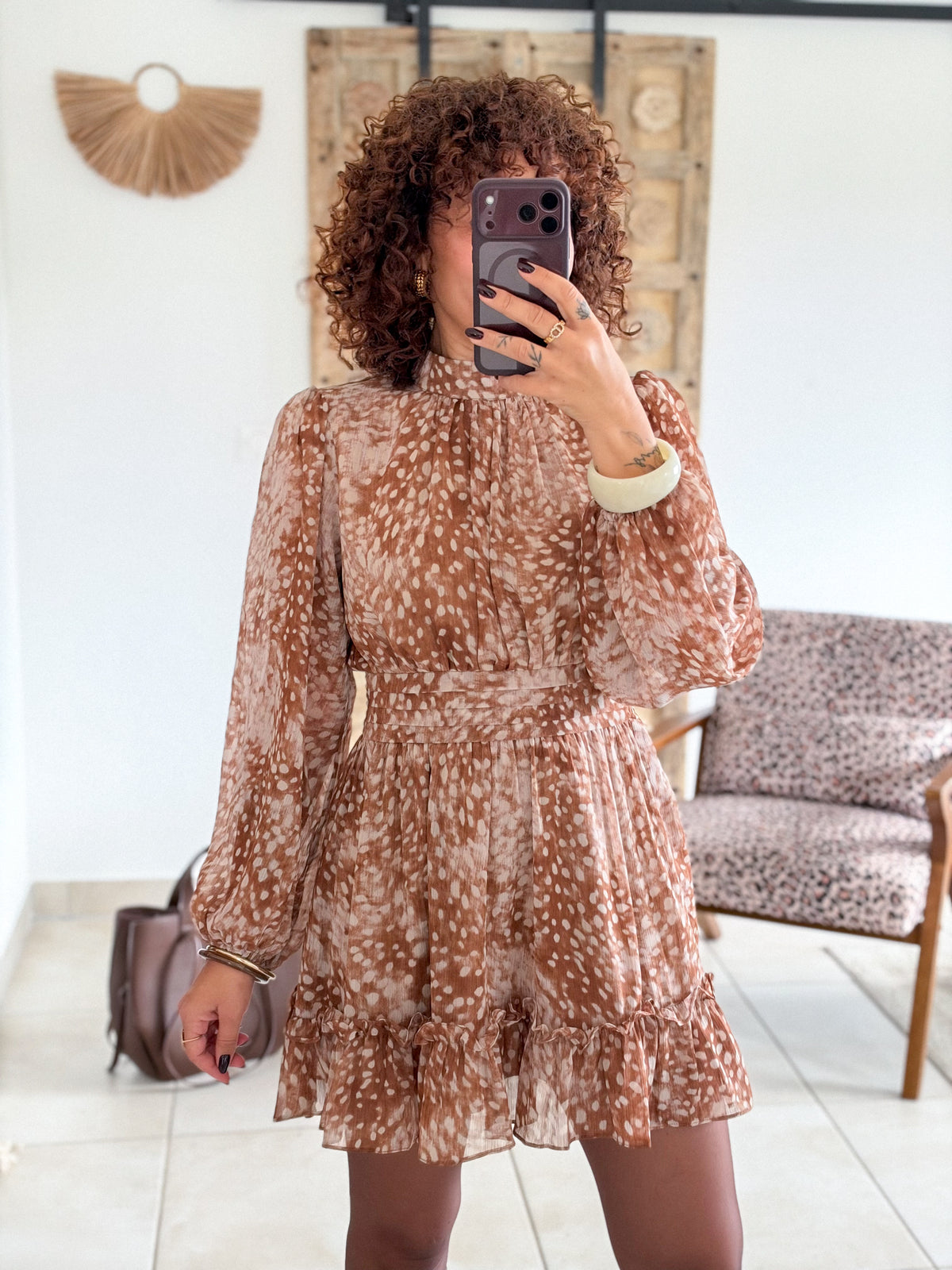 Robe Bambi - Courte camel