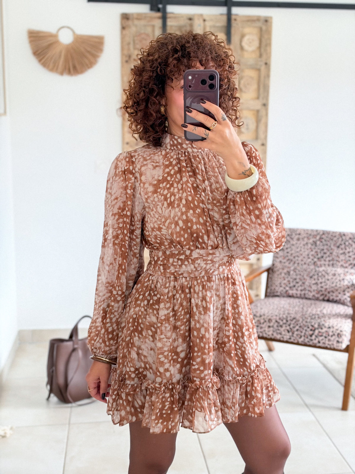 Robe Bambi - Courte camel