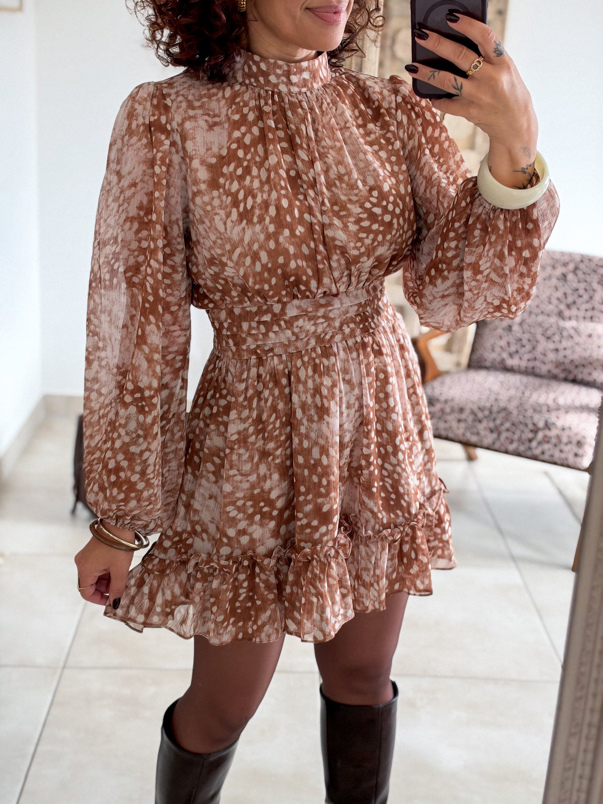 Robe Bambi - Courte camel