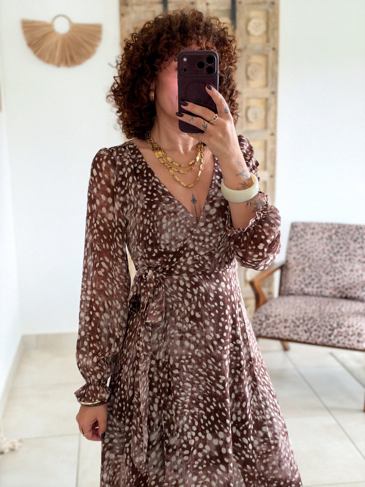 Robe Bambi - Longue chocolat