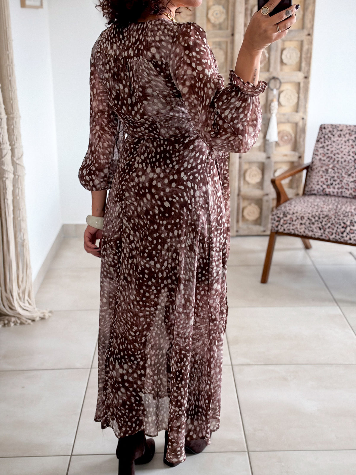 Robe Bambi - Longue chocolat