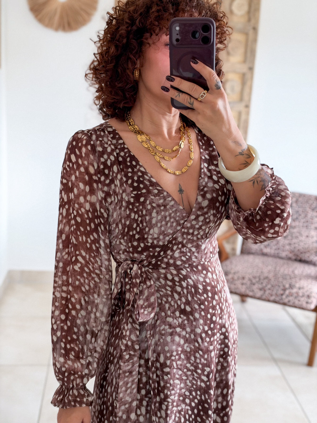 Robe Bambi - Longue chocolat