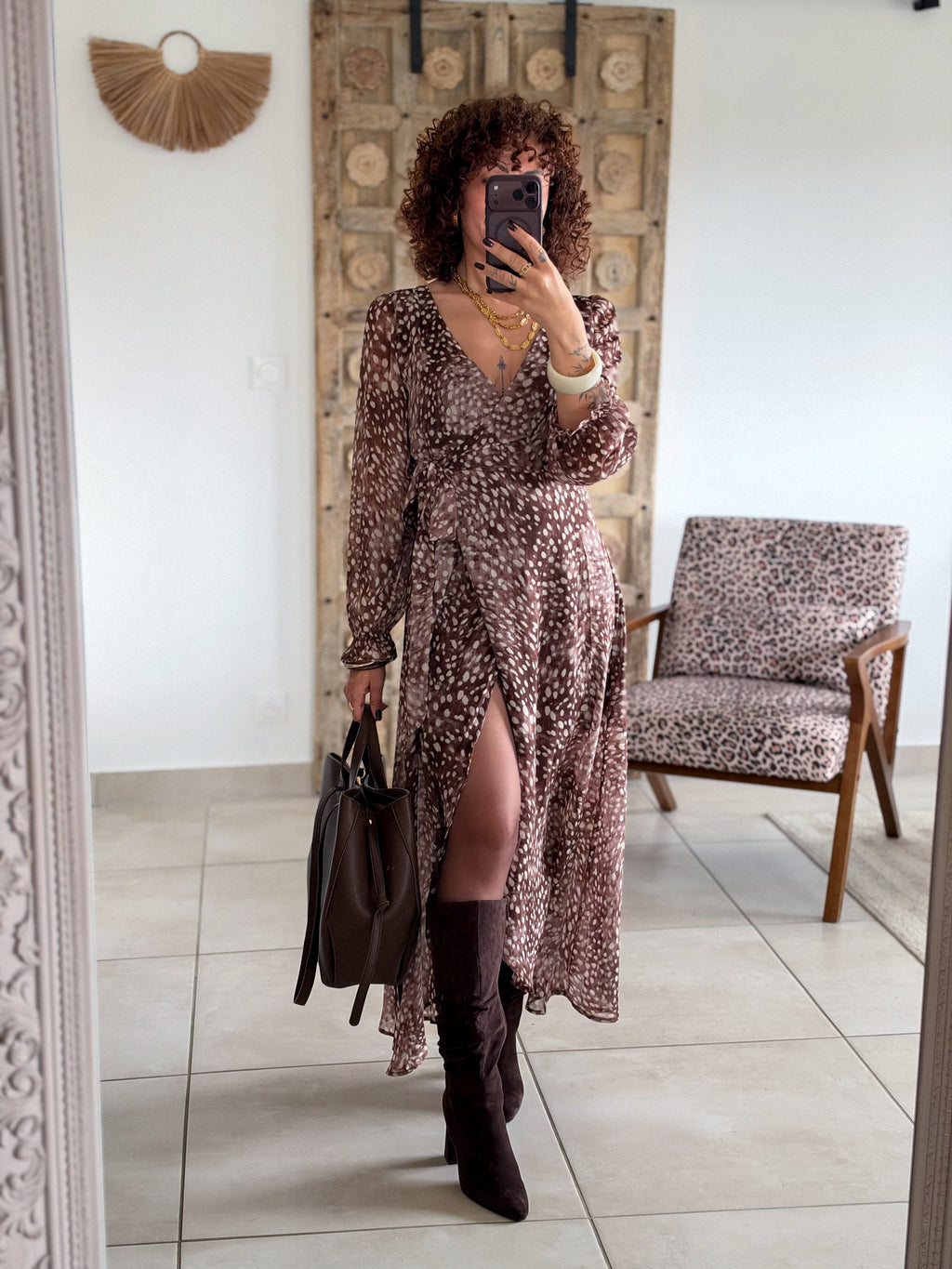 Robe Bambi - Longue chocolat