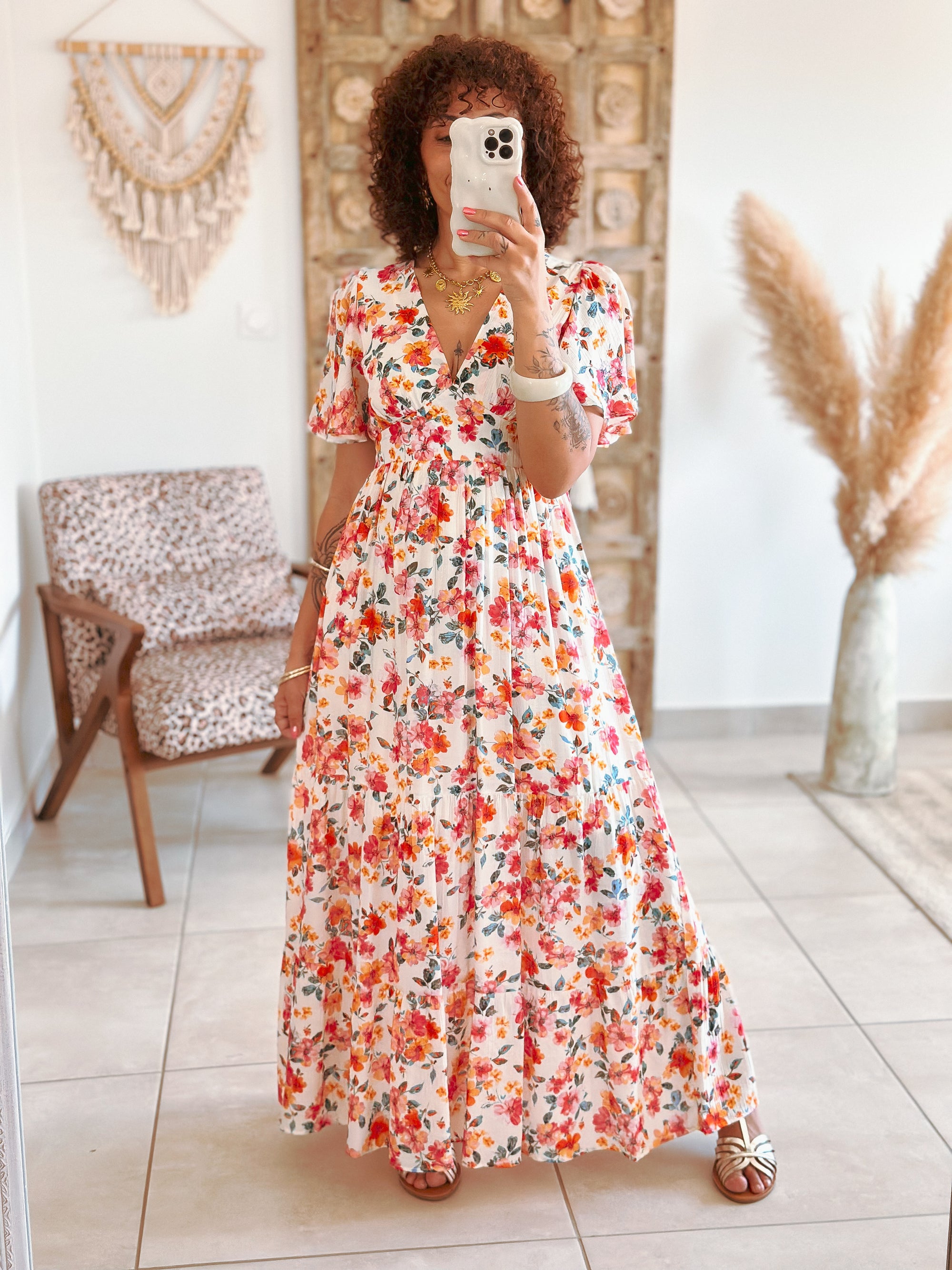 Robe Blake - Longue fleurie