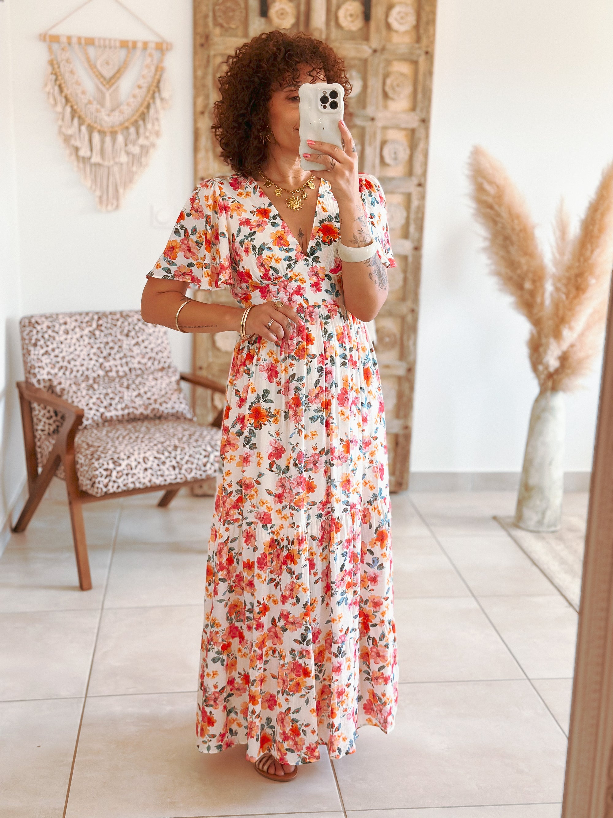 Robe Blake - Longue fleurie