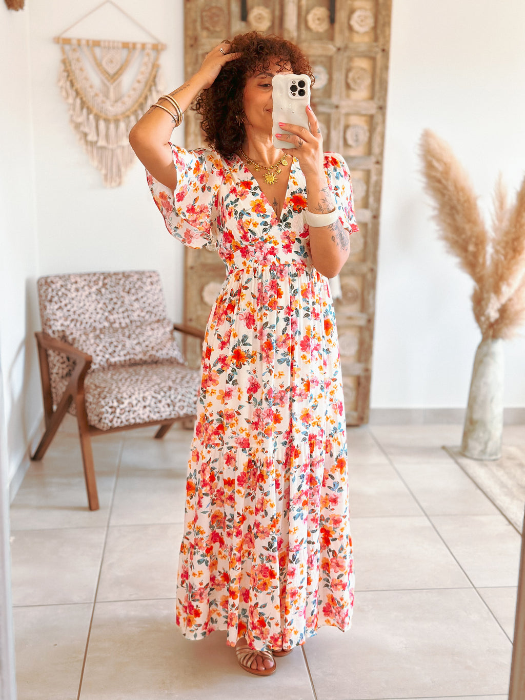 Robe Blake - Longue fleurie