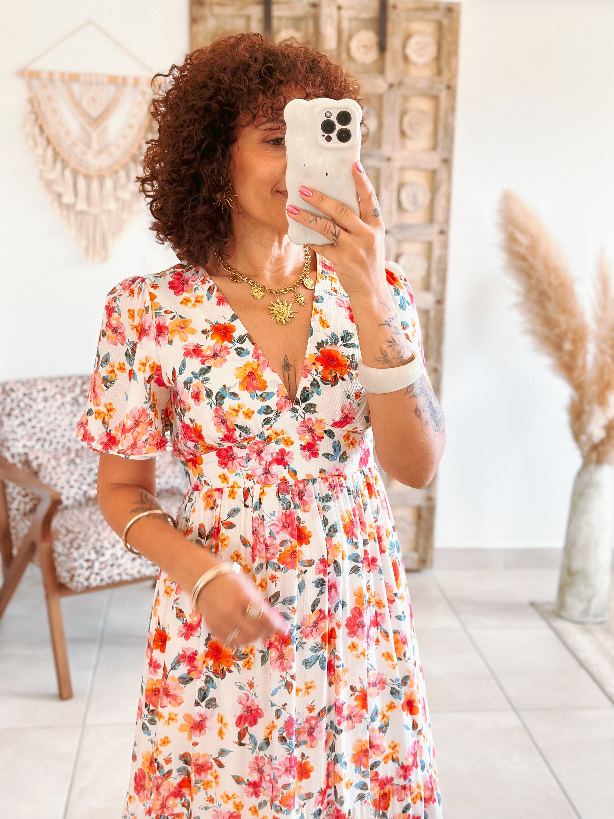 Robe Blake - Longue fleurie