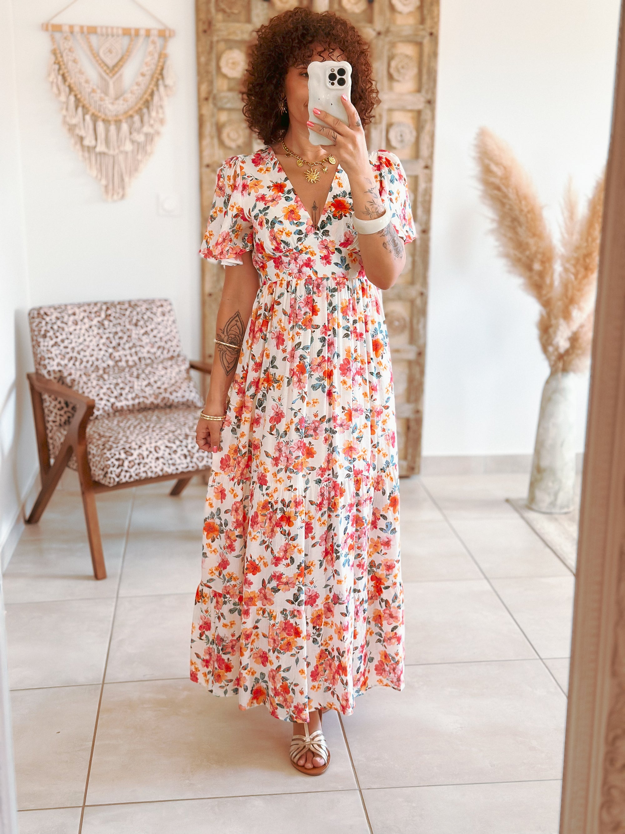 Robe Blake - Longue fleurie