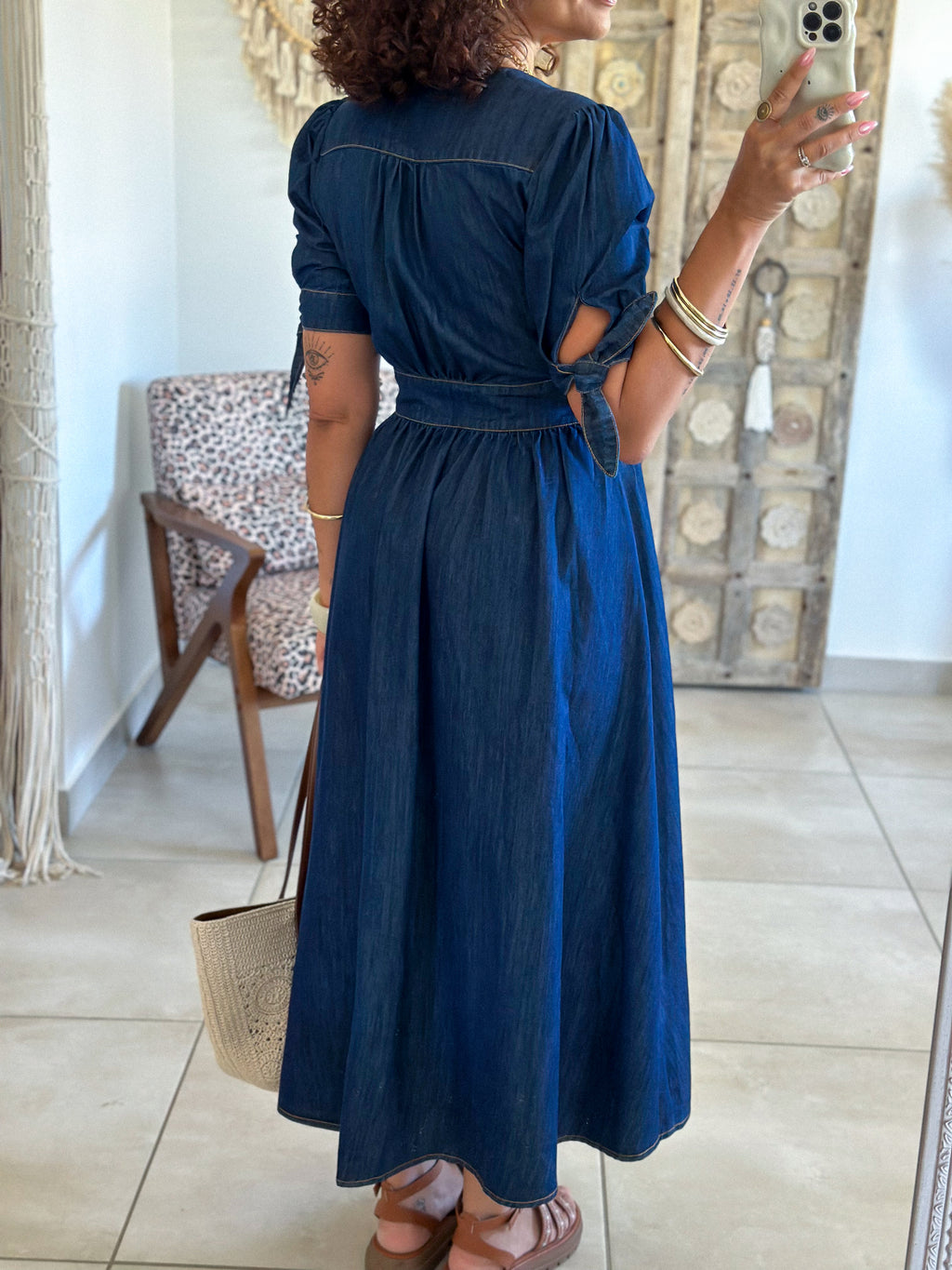 Robe Eloïse - Longue en jean brut