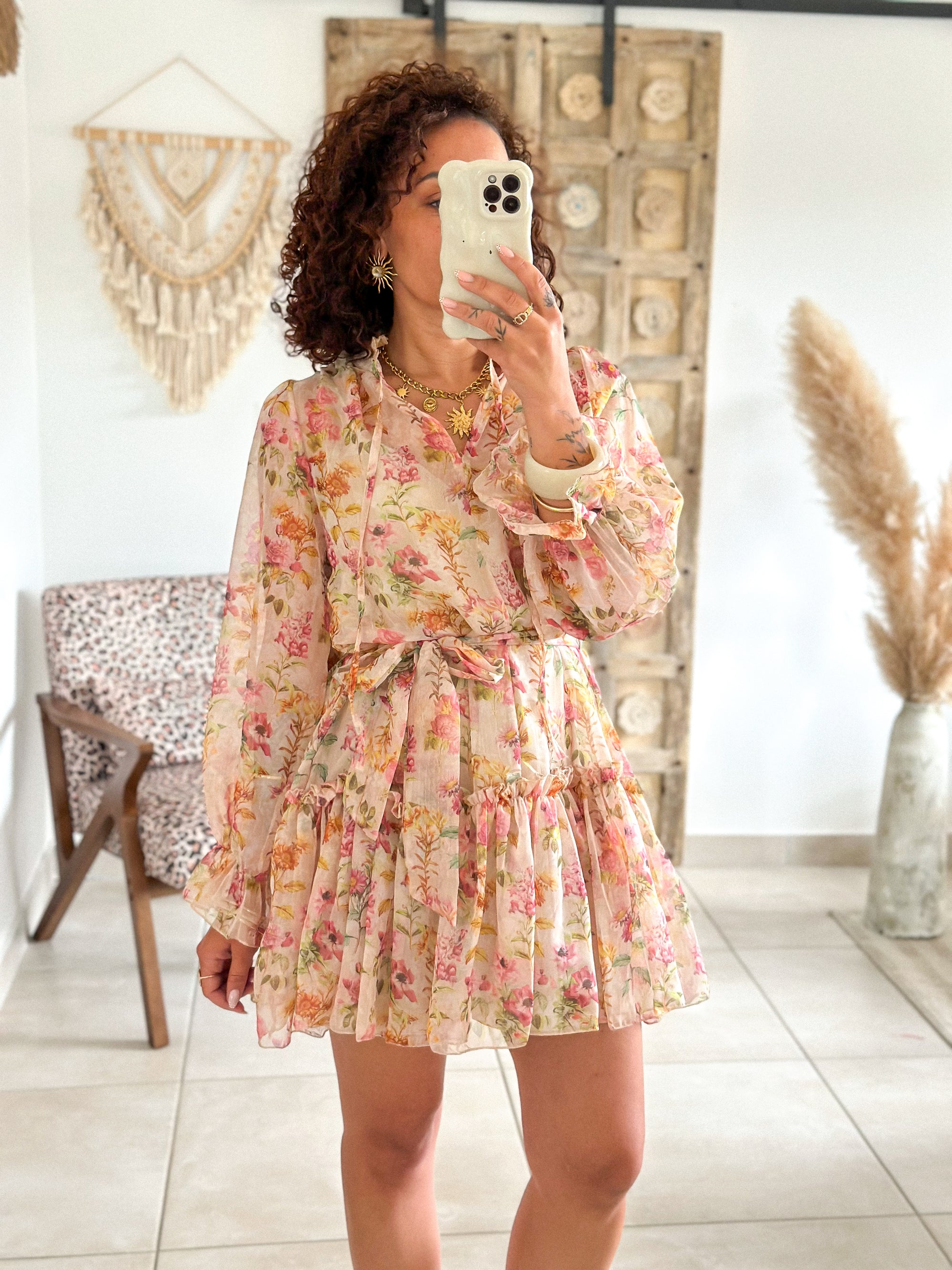 Robe Esmeralda - fleurie