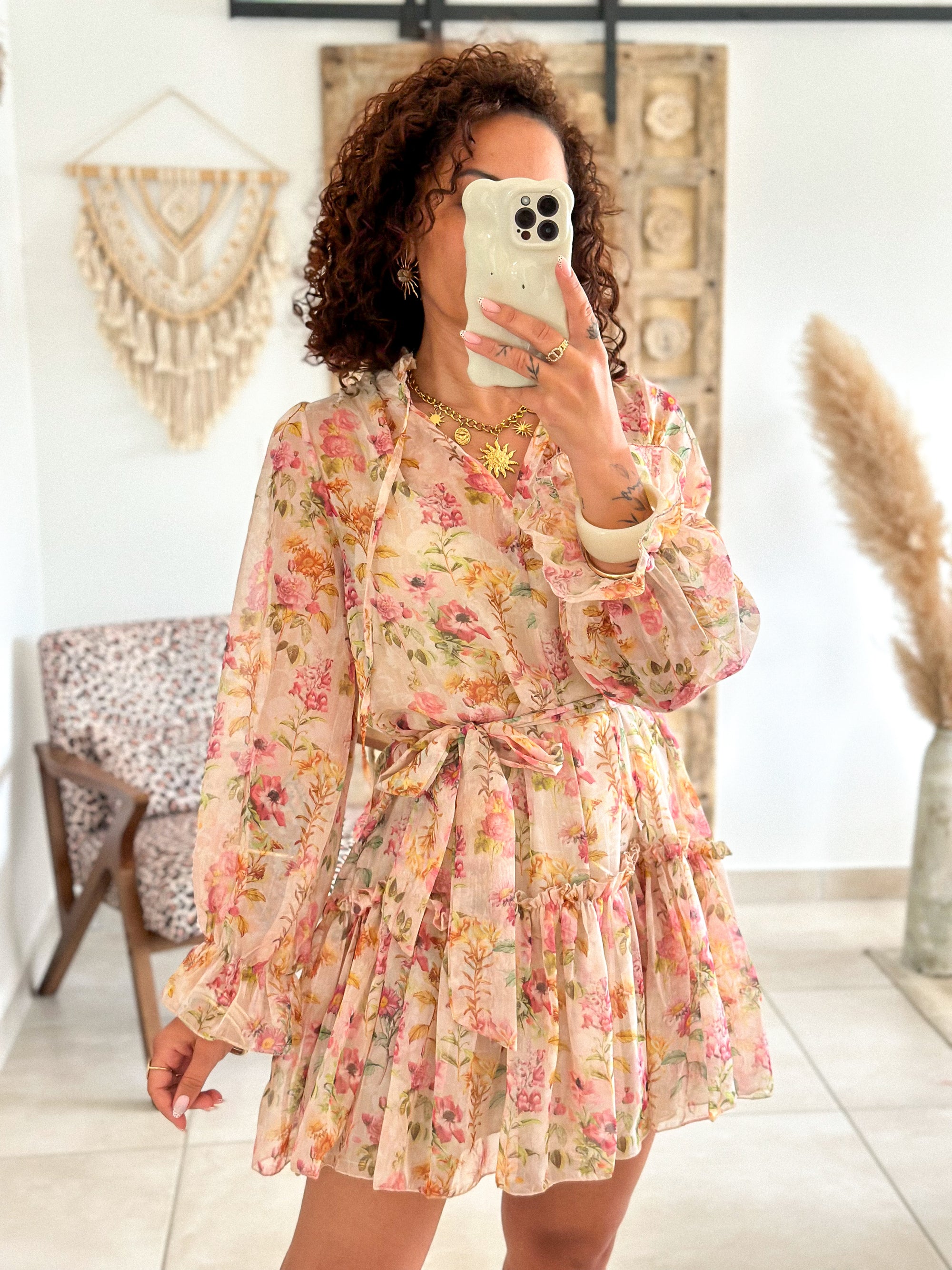 Robe Esmeralda - fleurie