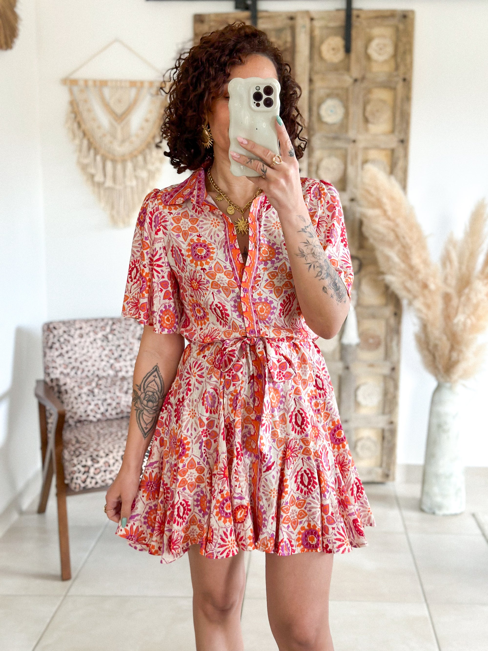 Robe Penelope - Imprimé multicouleur