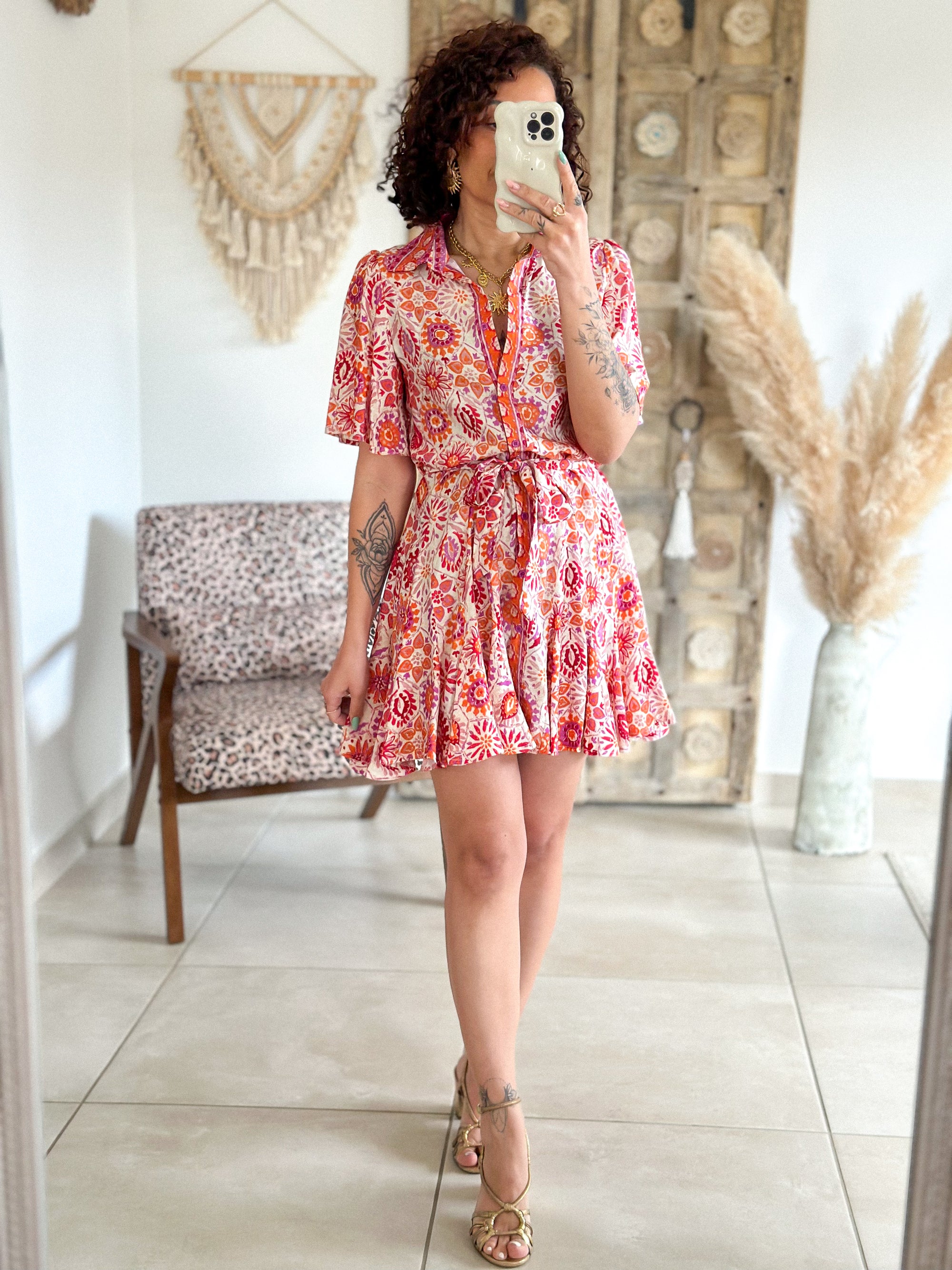 Robe Penelope - Imprimé multicouleur