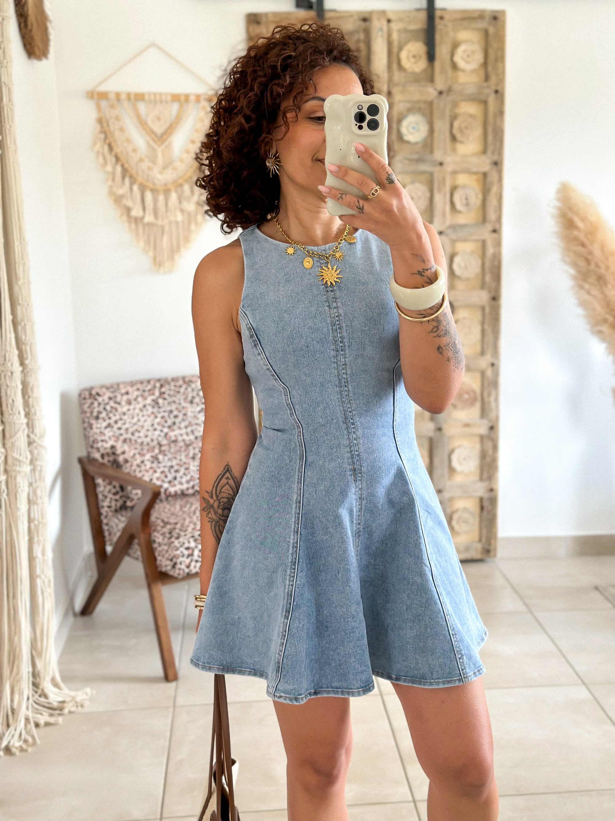 Robe Latoyah - Patineuse bleu