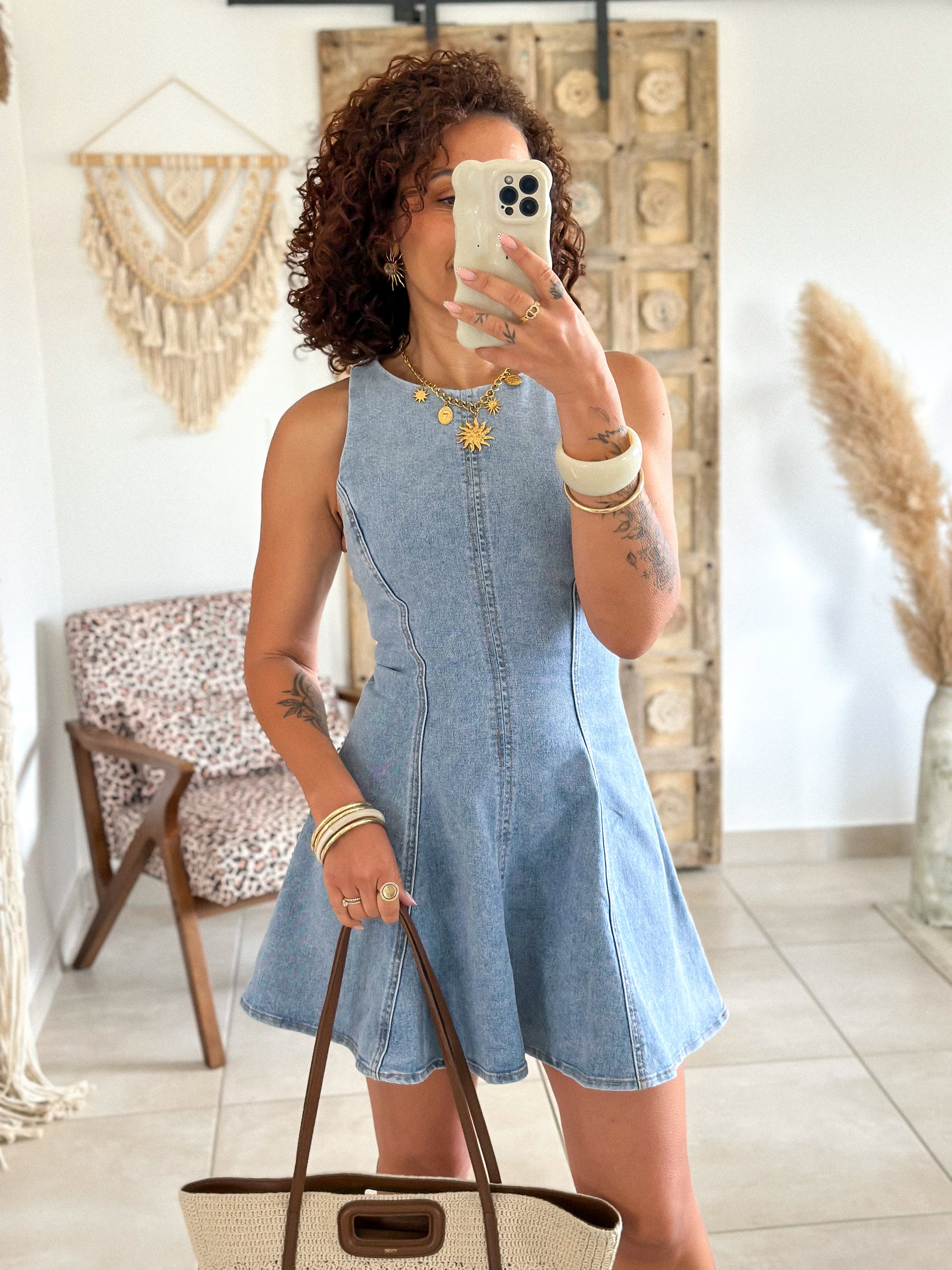 Robe Latoyah - Patineuse bleu