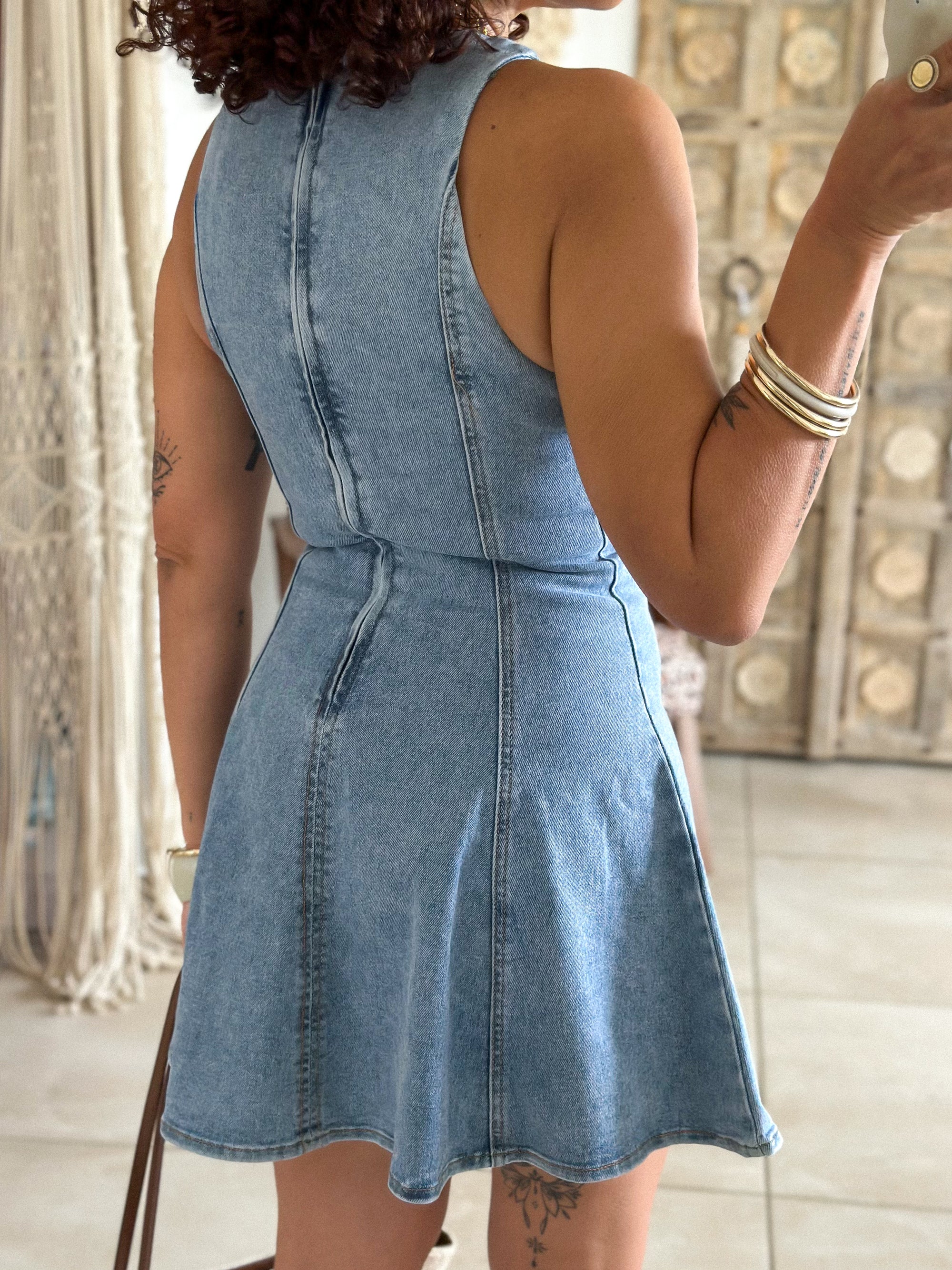 Robe Latoyah - Patineuse bleu