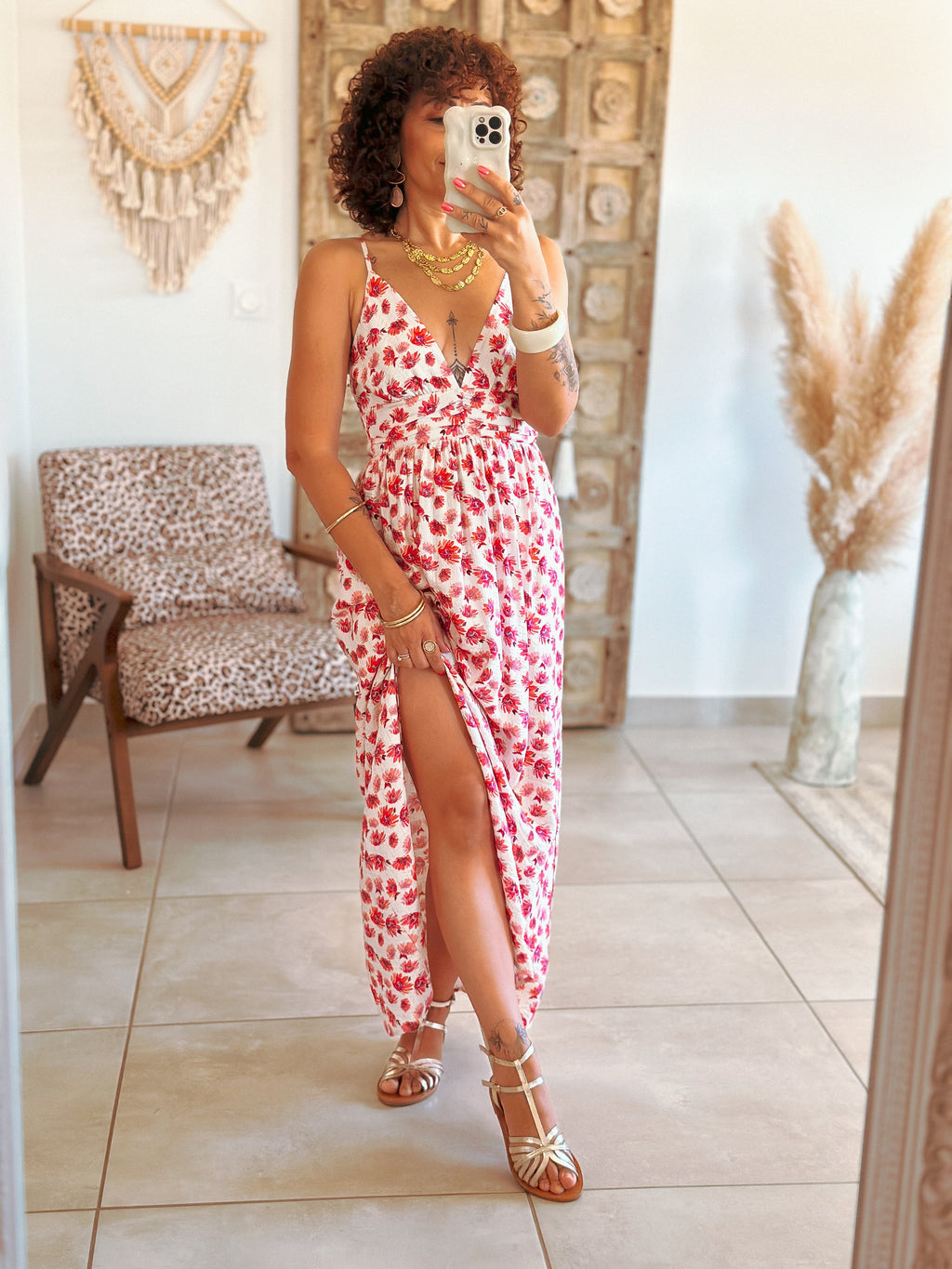 Robe Kelly - Longue fleurie