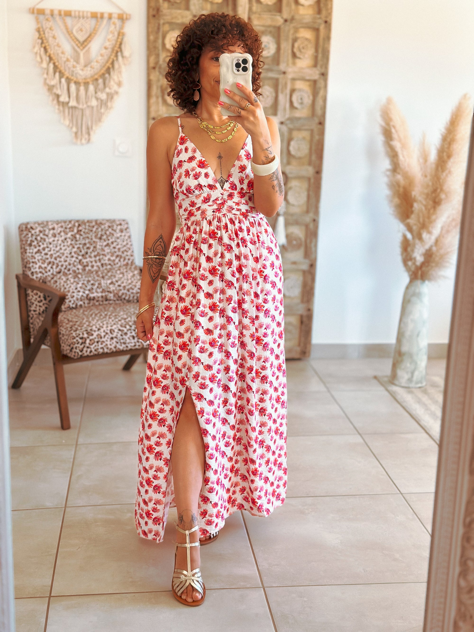 Robe Kelly - Longue fleurie