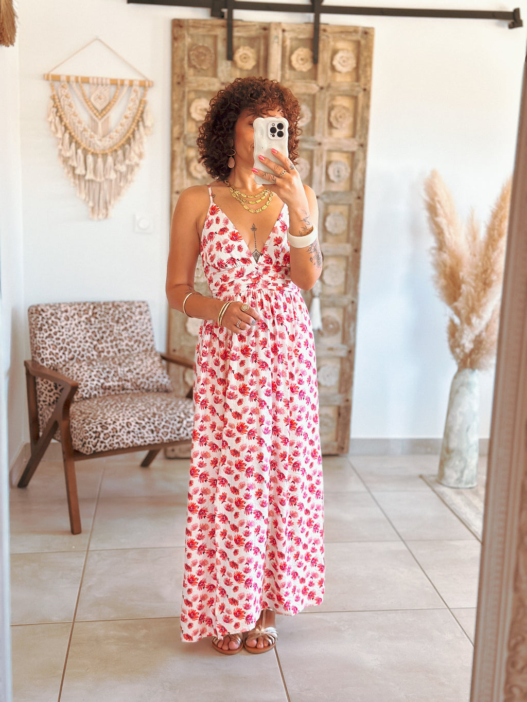 Robe Kelly - Longue fleurie