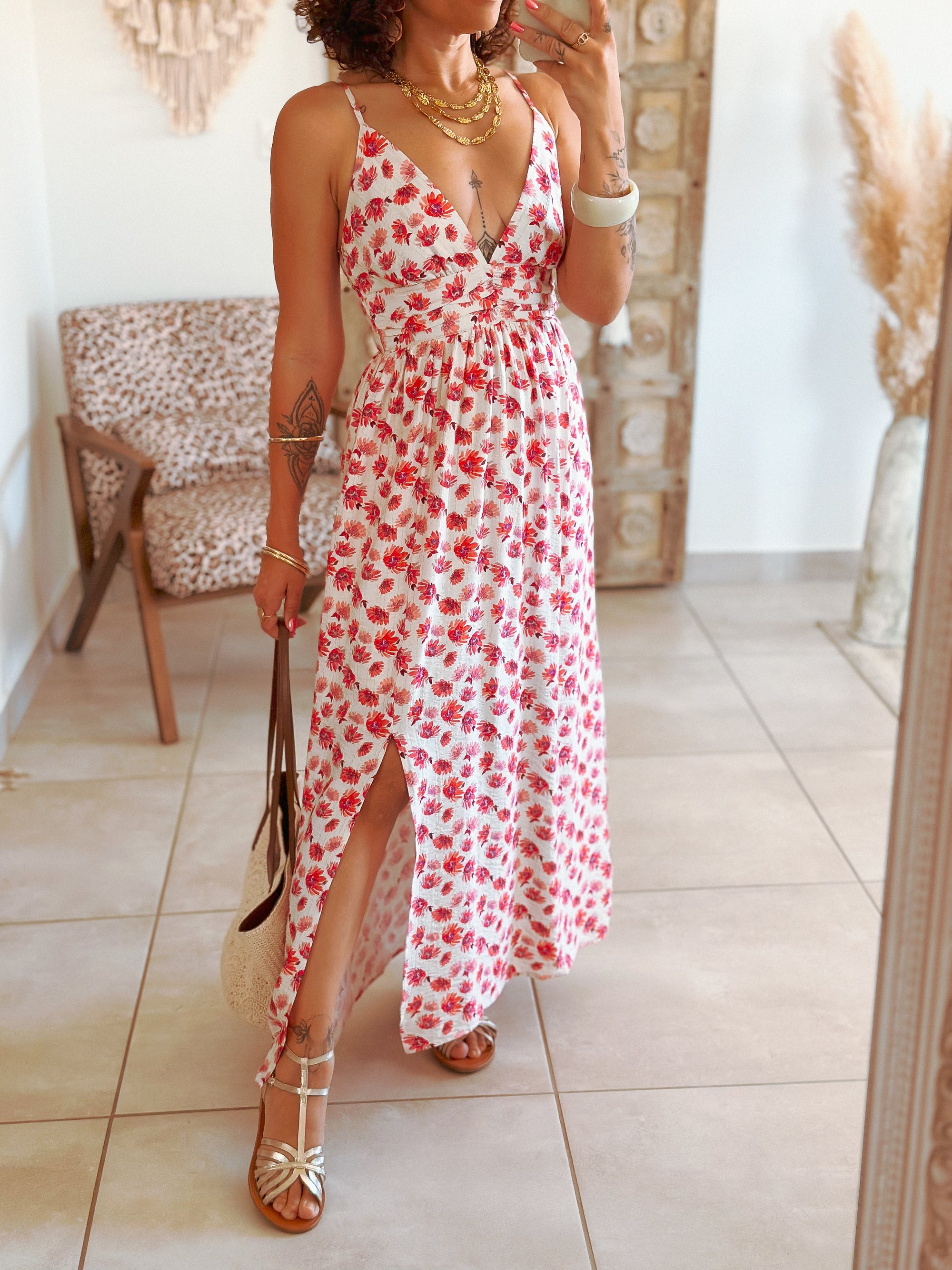 Robe Kelly - Longue fleurie