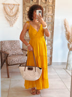 Robe Lila - Longue moutarde