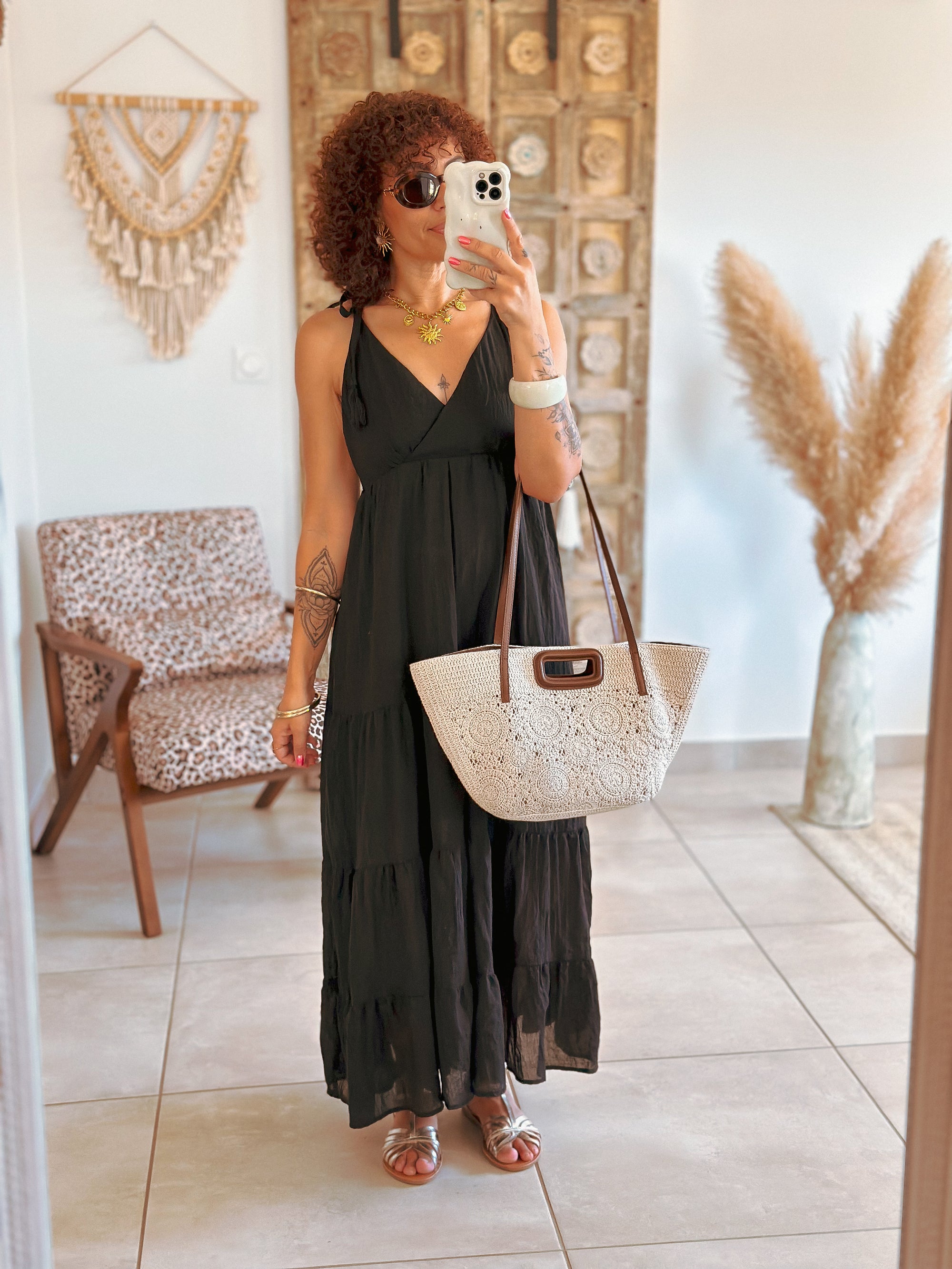 Robe Lila - Longue noire