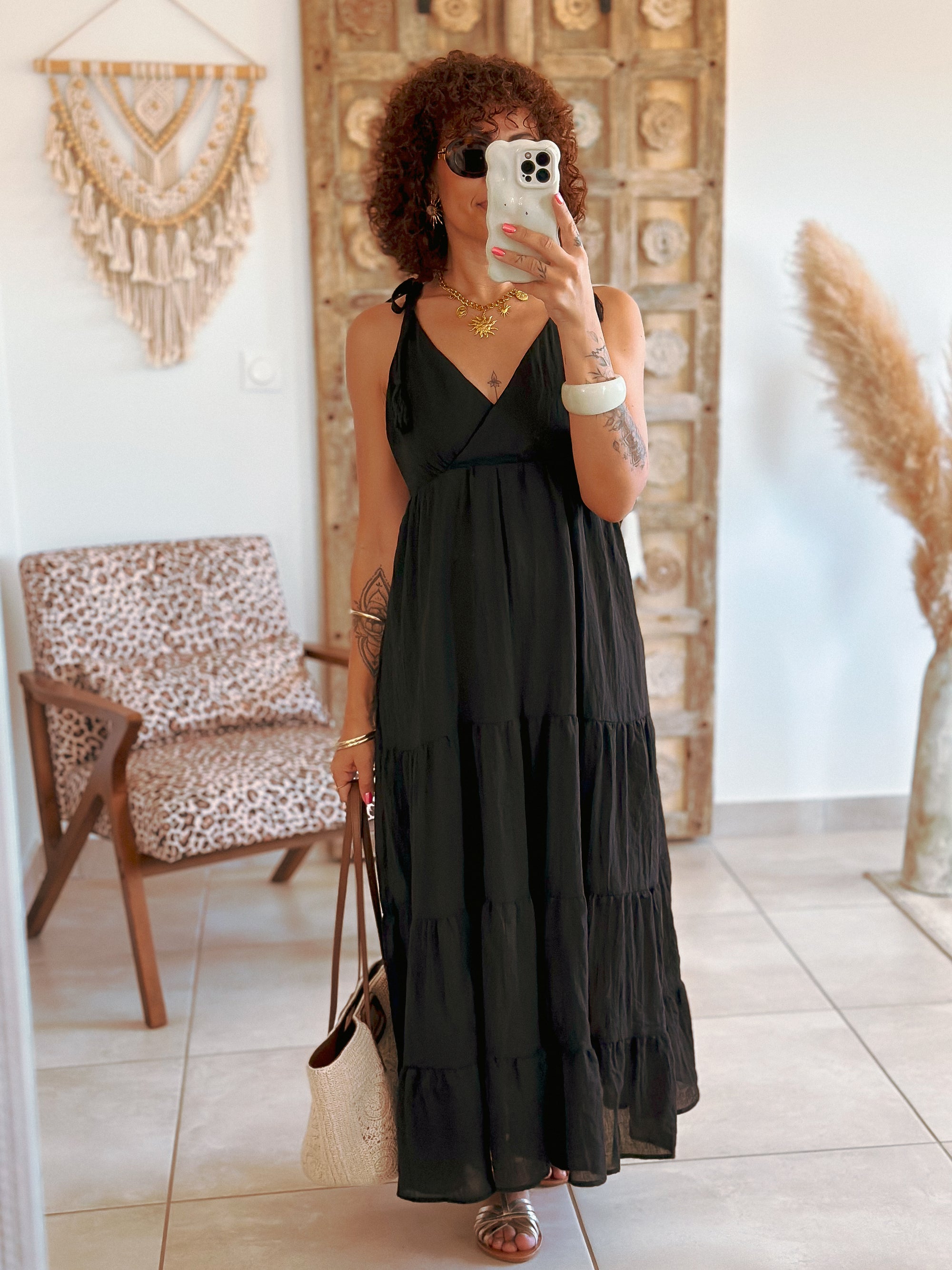 Robe Lila - Longue noire