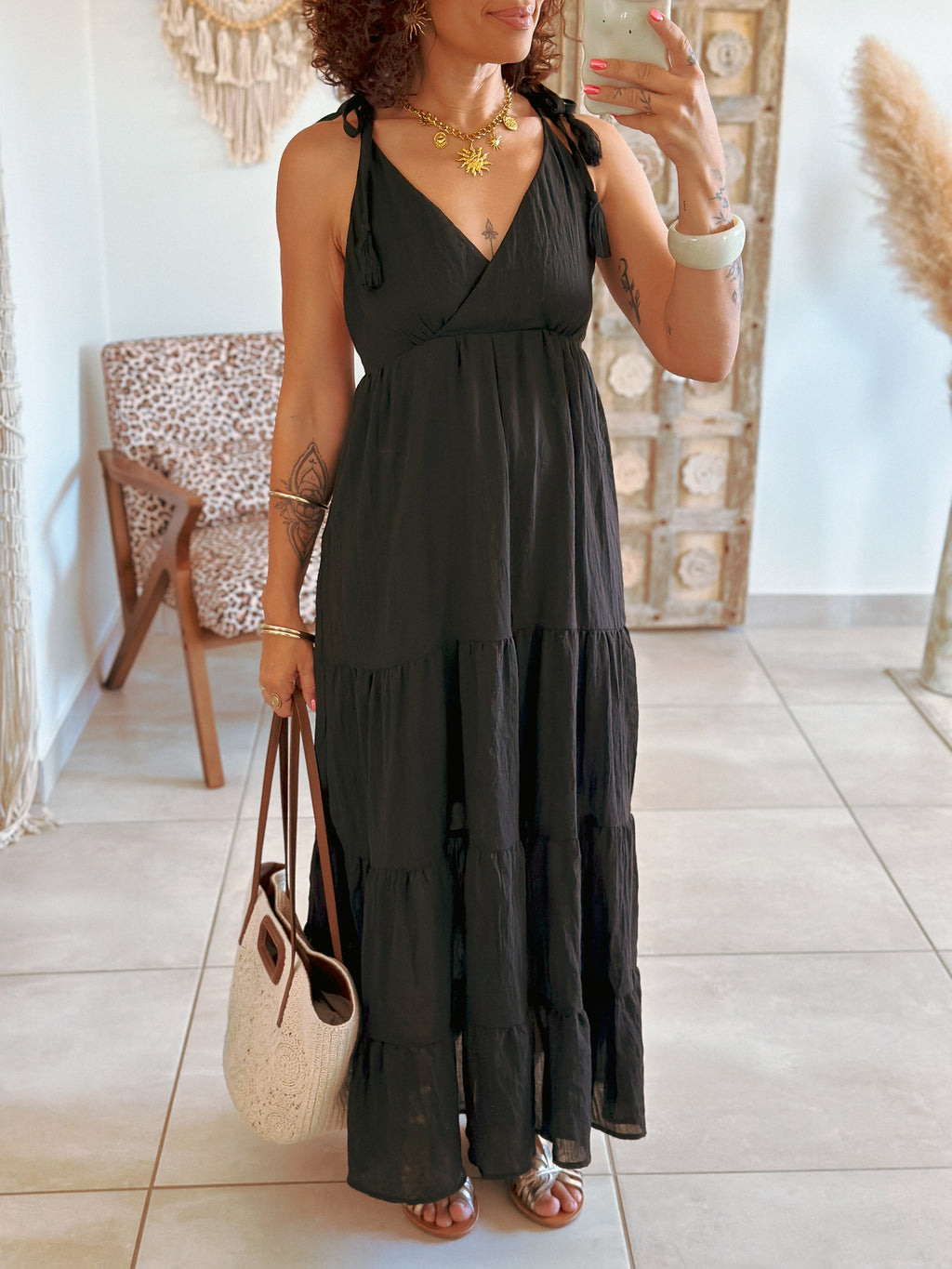 Robe Lila - Longue noire
