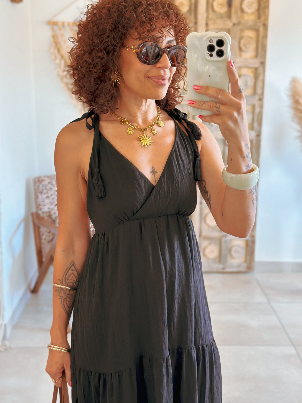 Robe Lila - Longue noire