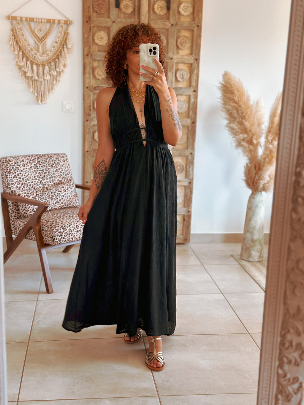 Robe Cara - Longue noire