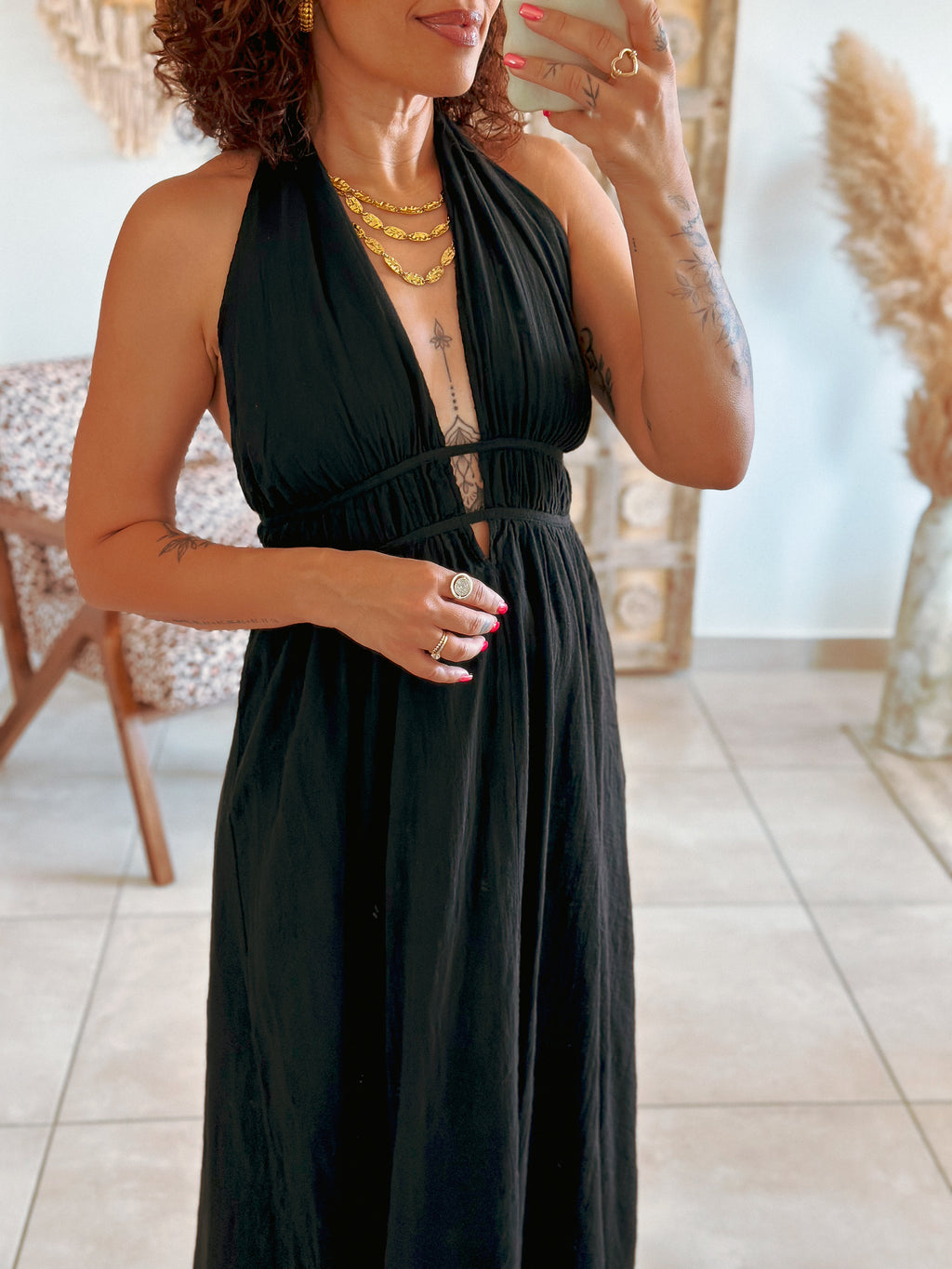 Robe Cara - Longue noire