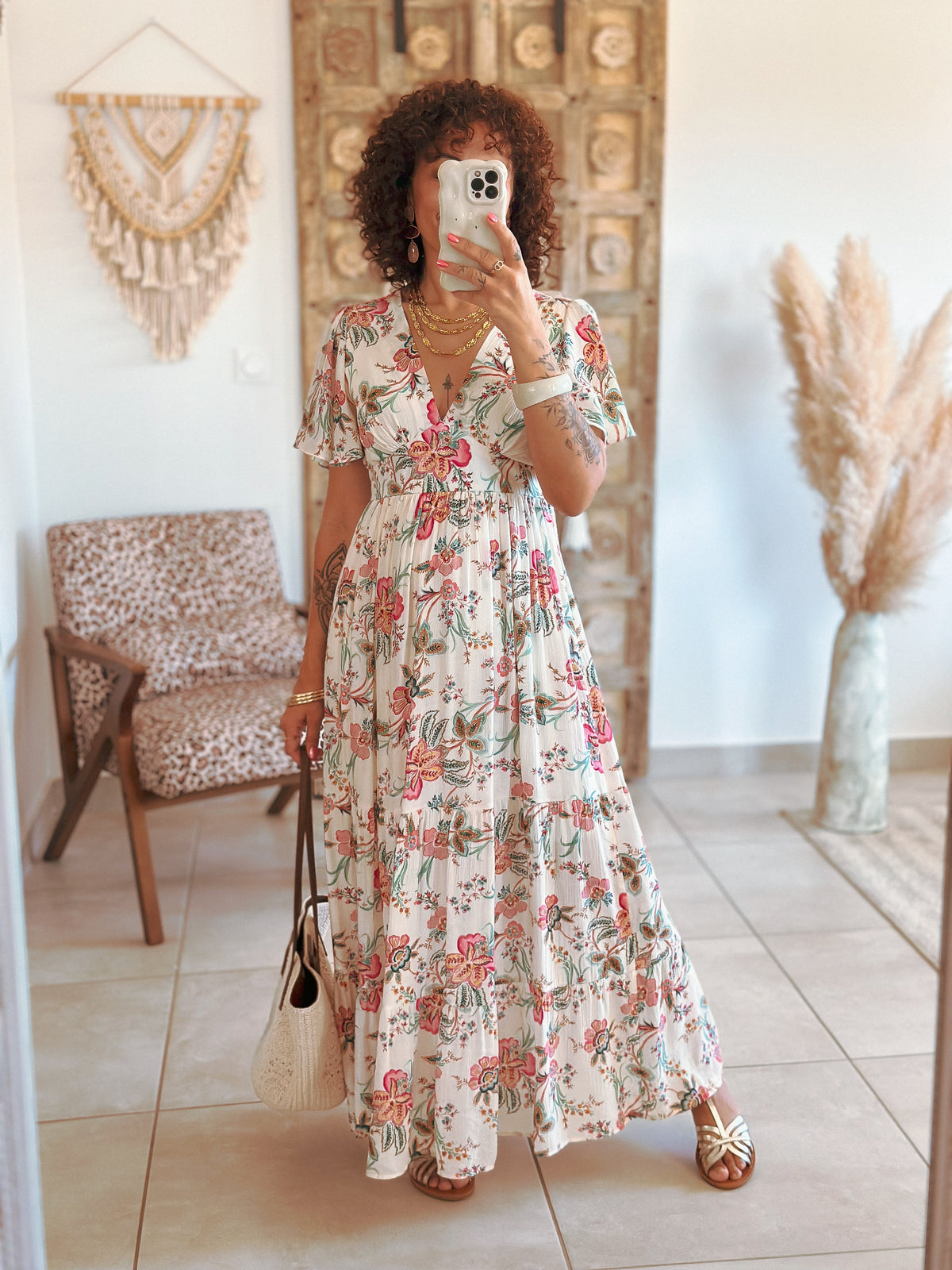Robe Marine - Imprimé floral