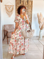 Robe Marine - Imprimé floral