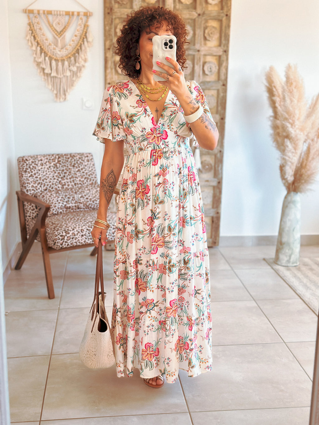 Robe Marine - Imprimé floral