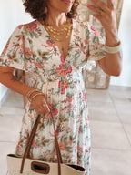 Robe Marine - Imprimé floral