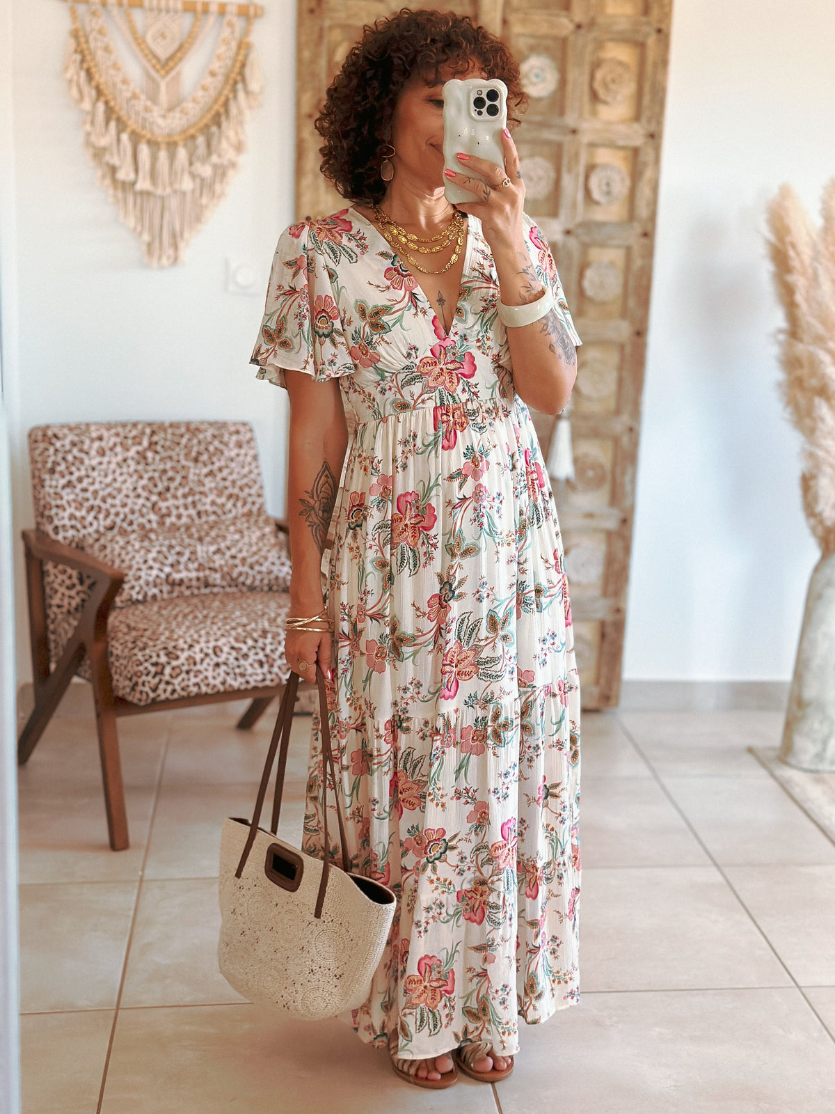 Robe Marine - Imprimé floral