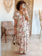 Robe Marine - Imprimé floral