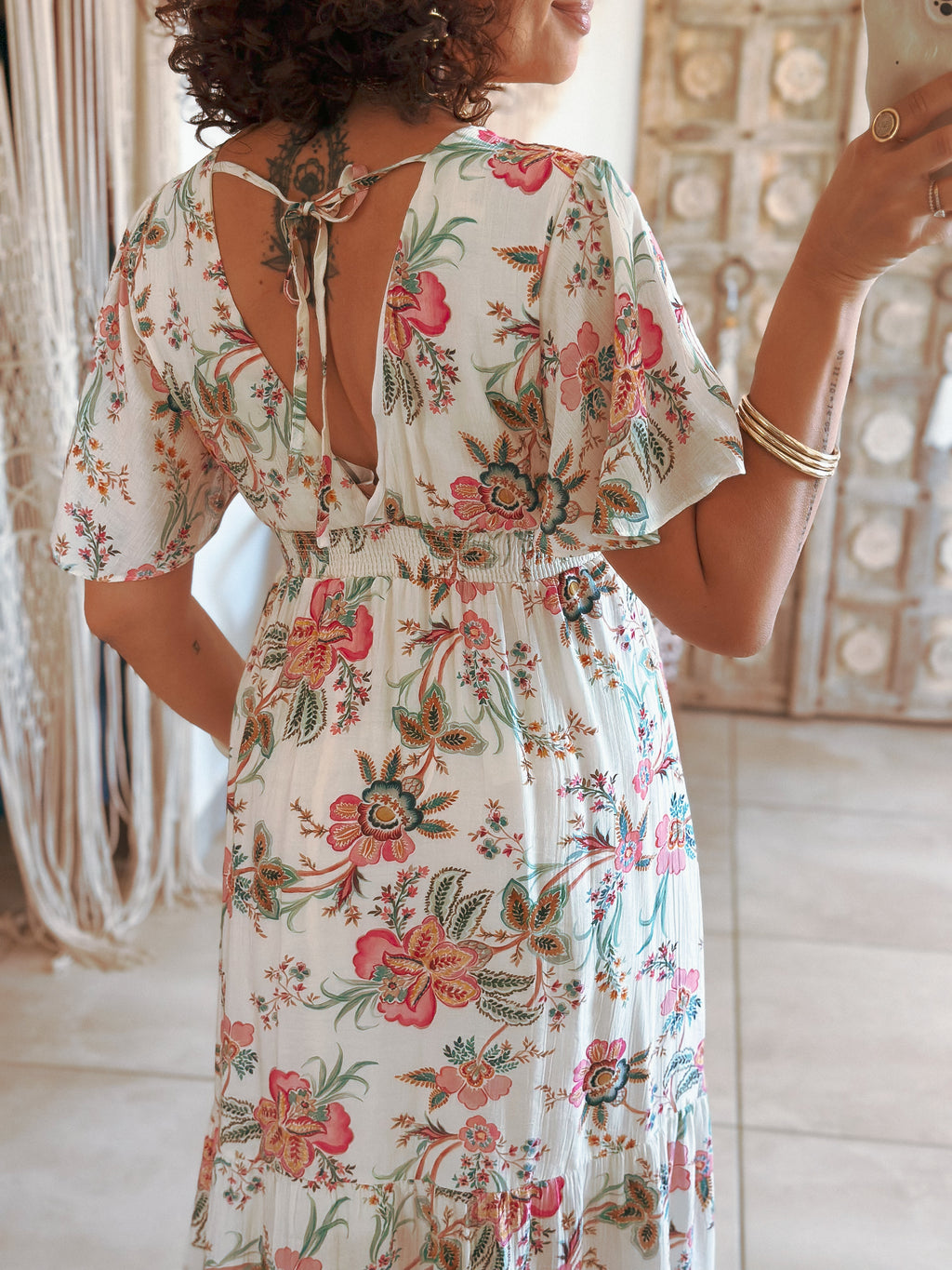 Robe Marine - Imprimé floral