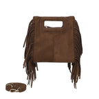 Sac Anya – Franges chocolat