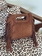 Sac Anya – Franges chocolat